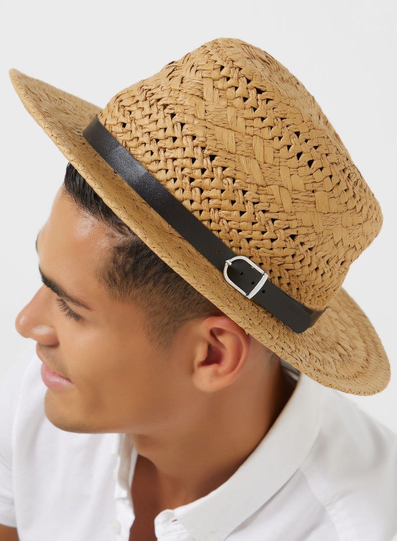 Straw Trilby Hat