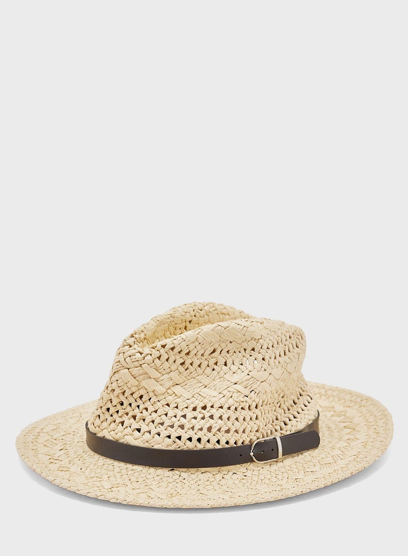 Straw Trilby Hat