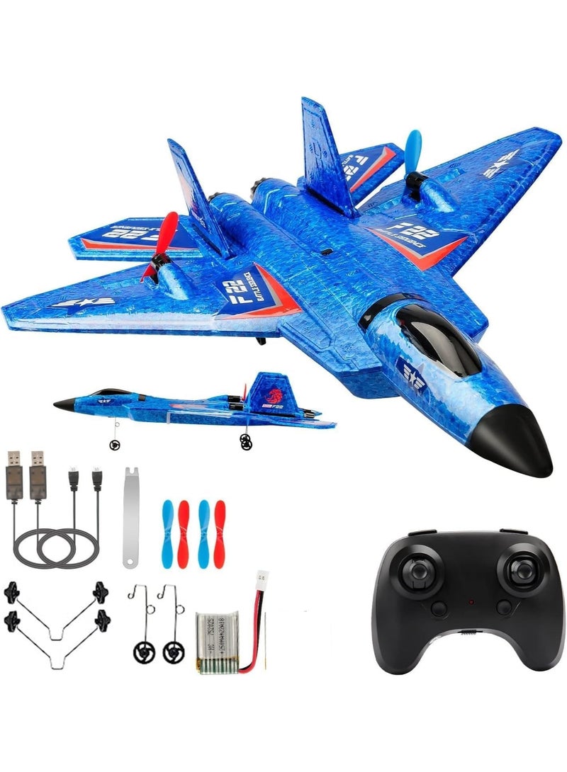 Flying Jet, Remote Control Airplanes Toy for Boys Girls Kids, RC AirPlane, F22 Airplane Fighter Ready to Fly, 2.4Ghz 2 Channel