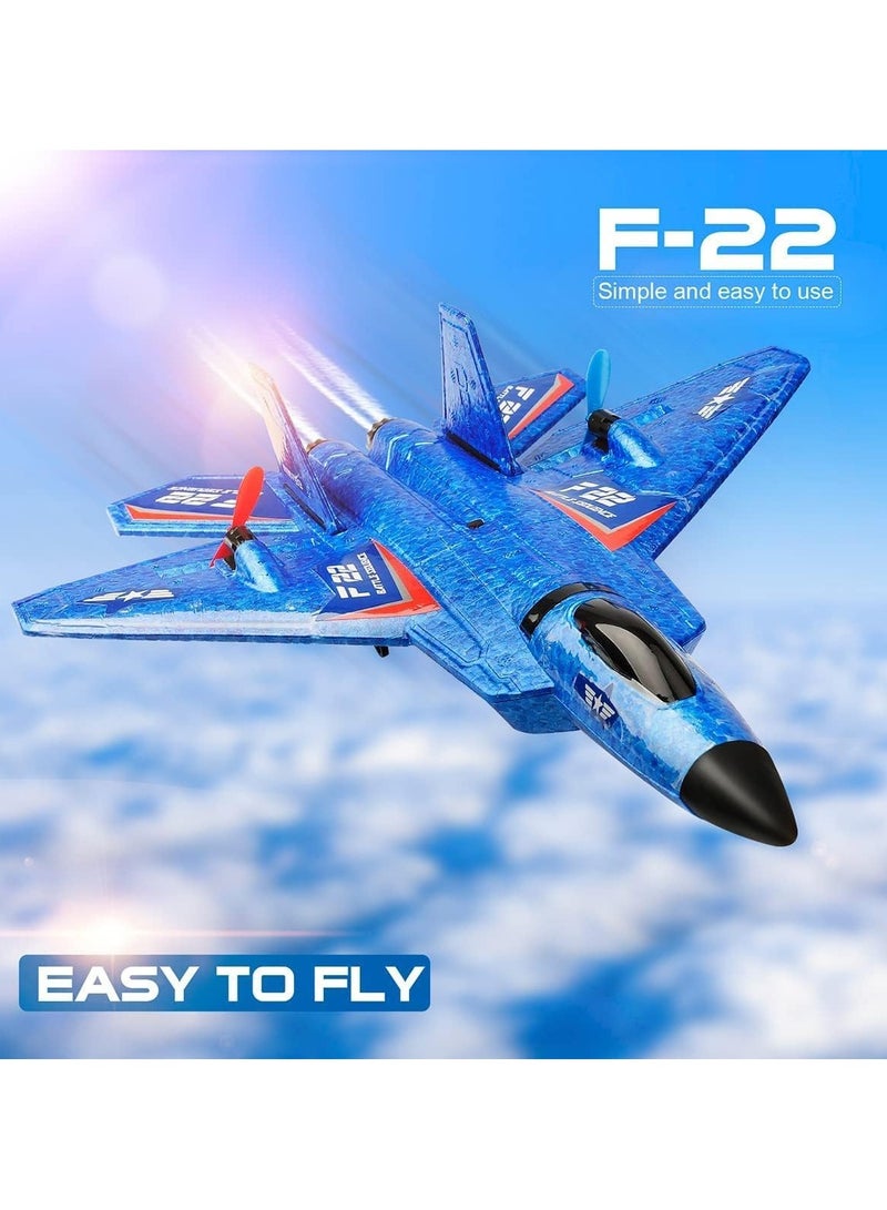 Flying Jet, Remote Control Airplanes Toy for Boys Girls Kids, RC AirPlane, F22 Airplane Fighter Ready to Fly, 2.4Ghz 2 Channel