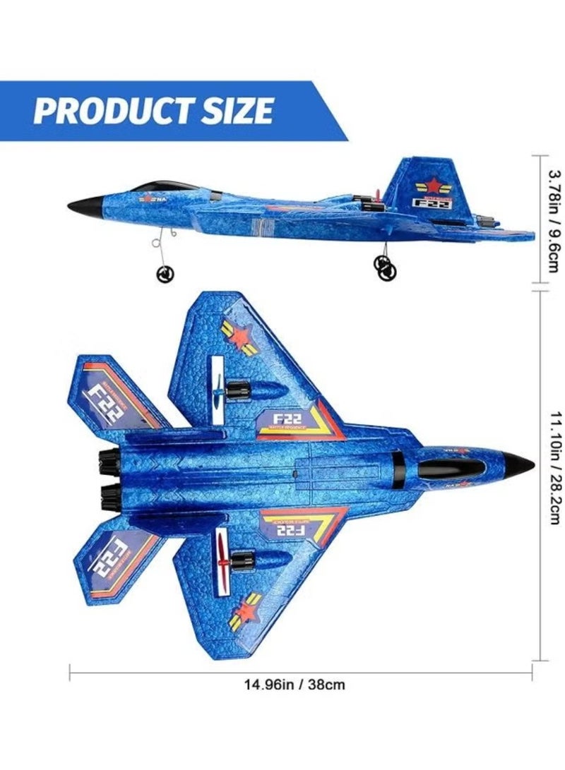 Flying Jet, Remote Control Airplanes Toy for Boys Girls Kids, RC AirPlane, F22 Airplane Fighter Ready to Fly, 2.4Ghz 2 Channel