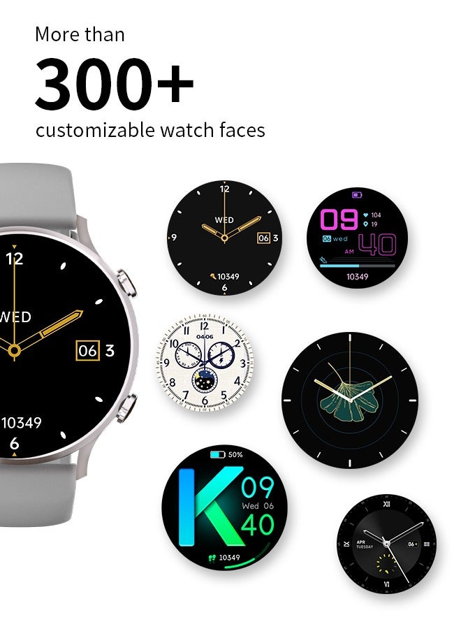 Korean Brand Smart Watch Y5，Business Smartwatch, Waterproof Fitness Watch, Bluetooth Calling, Compatible with Android and iOS,Smartwatch For Men, Zinc Alloy Vacuum Plating, Heart Rate Monitoring