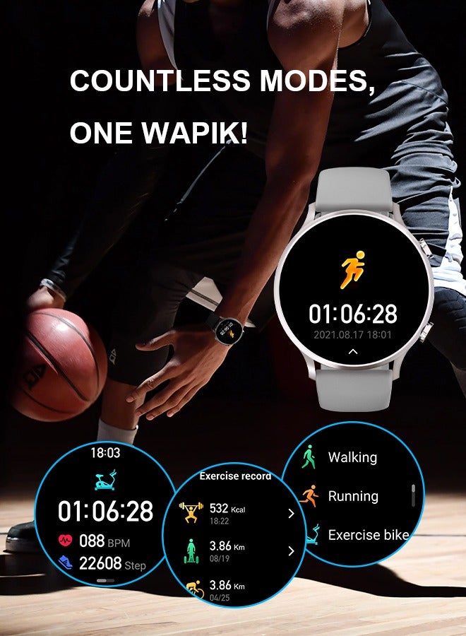 Korean Brand Smart Watch Y5，Business Smartwatch, Waterproof Fitness Watch, Bluetooth Calling, Compatible with Android and iOS,Smartwatch For Men, Zinc Alloy Vacuum Plating, Heart Rate Monitoring