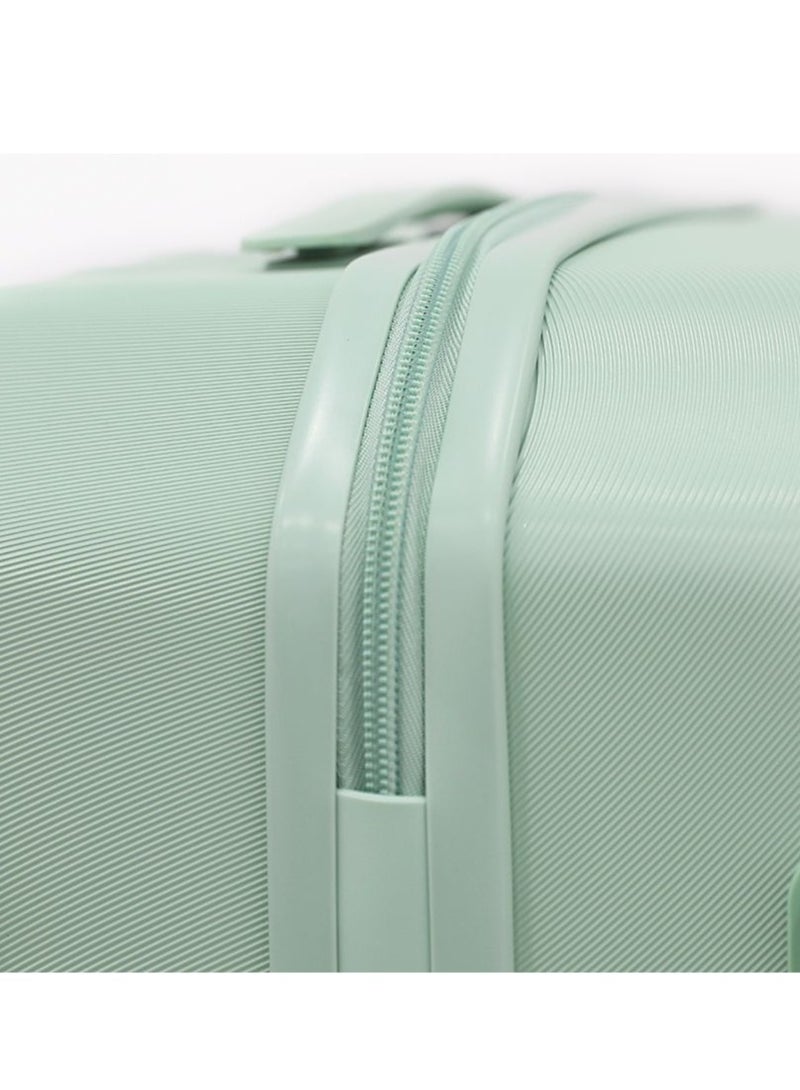 Clean Cut Hardside Luggage on Wheels for Unisex | Ultra Lightweight ABS on with Spinner Wheels 4 Color Mint Sage