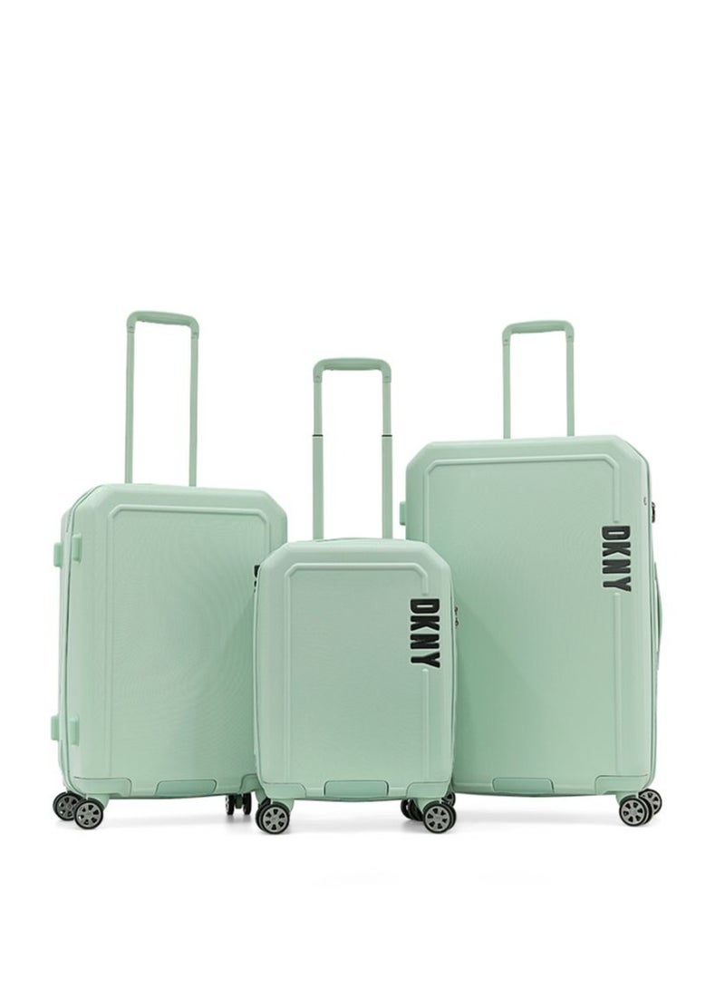 Clean Cut Hardside Luggage on Wheels for Unisex | Ultra Lightweight ABS on with Spinner Wheels 4 Color Mint Sage