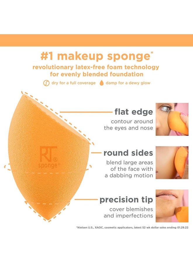 1855 Makeup Blender Brush And Miracle Complexion Sponge, Beauty Sponge For Makeup Blending Set of 1566, 1855