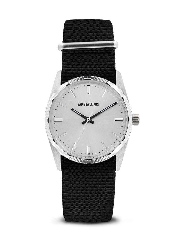 Unisex Zadig & Voltaire Analogue Quartz Watch with Nylon Strap - ZVF210