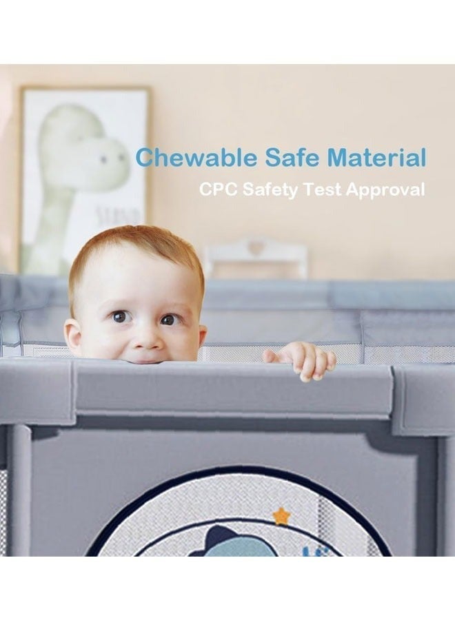Indoor And Outdoor Baby Game Fence Large Baby Game Fence Sturdy Breathable Baby Safety Protective Bar With Anti -slip Base Children's Activity Center Children's Toys（180*200）
