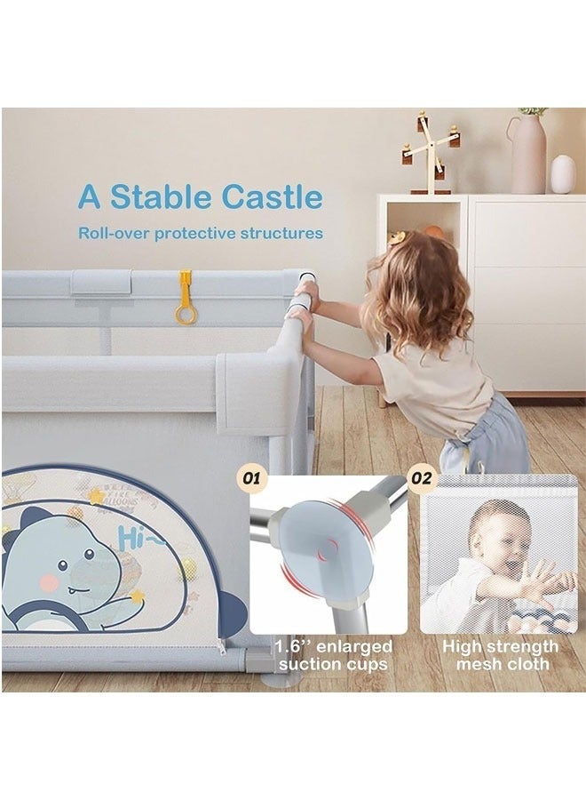 Indoor And Outdoor Baby Game Fence Large Baby Game Fence Sturdy Breathable Baby Safety Protective Bar With Anti -slip Base Children's Activity Center Children's Toys（180*200）