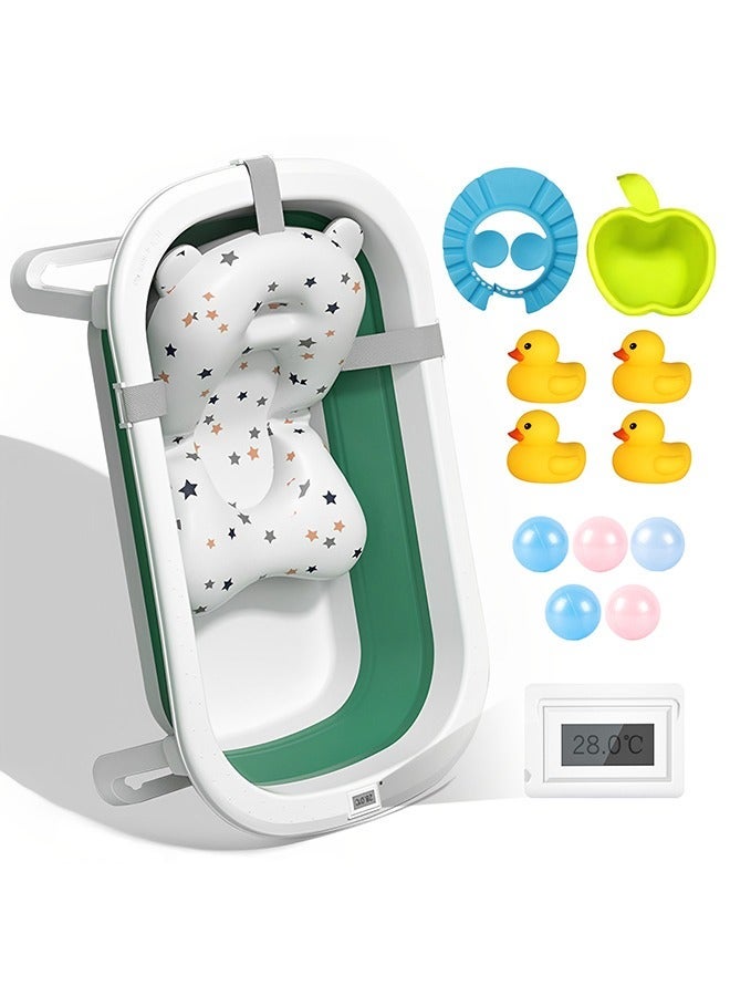 Infant Shower Basin Toddler Bath Tub Portable Baby Bathtub With Baby Cushion