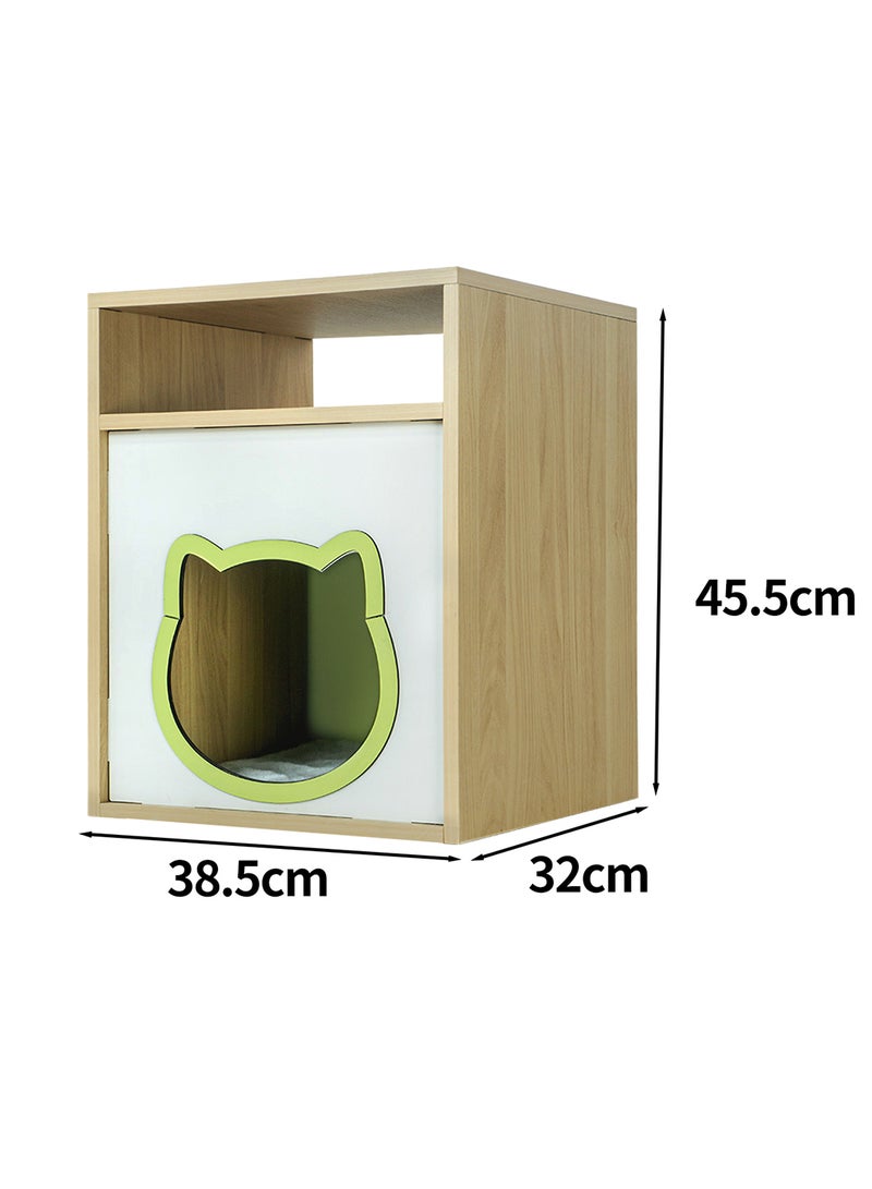 Wooden Cat Kennel Pet Cabinet Square Headboard Bedroom Bedside Pet Cabinet Dog Kennel Living Room Cat