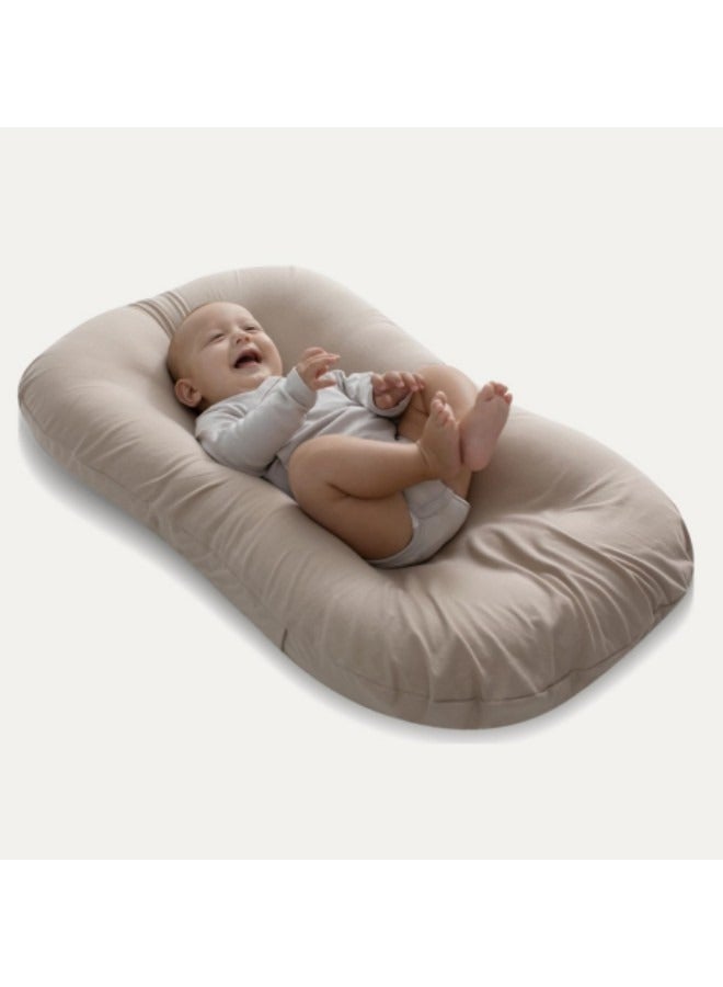 Travel Cot,with Mosquito Net and Awning, Foldable Baby Tent, Washable Crib Bionic Travel Bed Breathable Cradle Cot