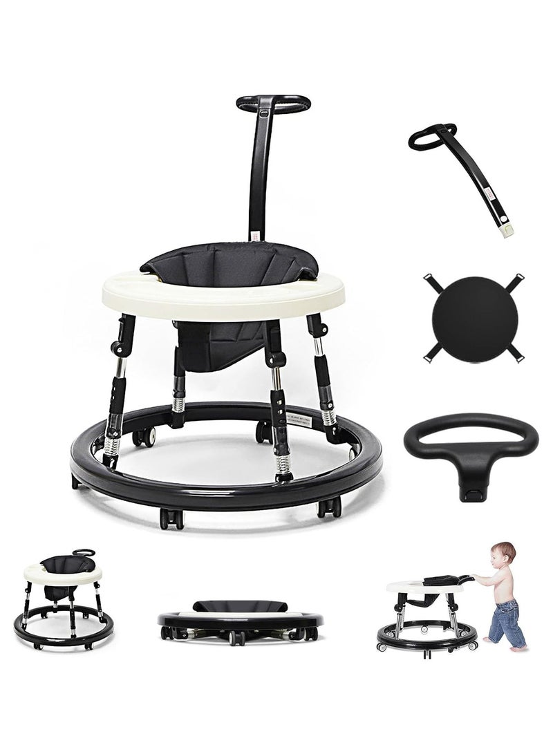 Walker Foldable Adjustable Height,Multi-Function Anti-Rollover Toddler Walker