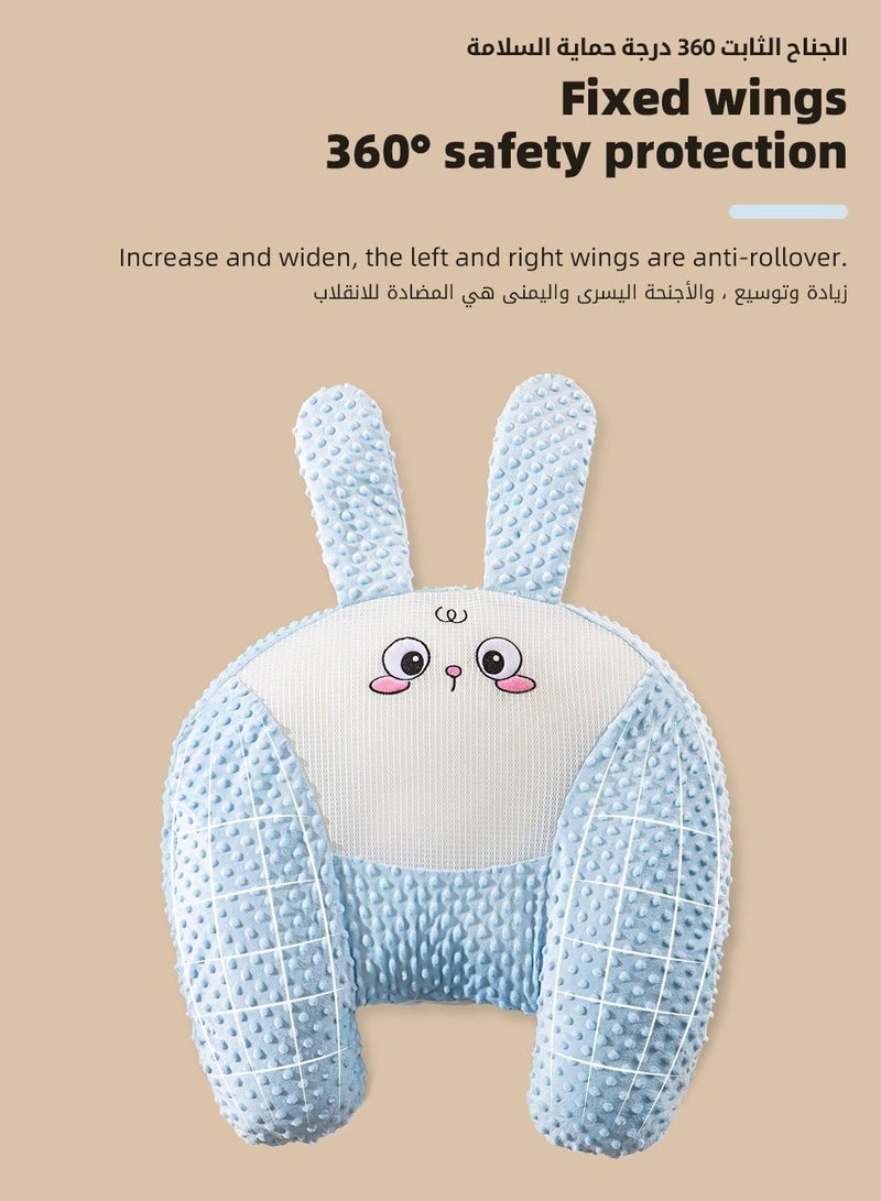 Baby Nursing Pillow, Breastfeeding Pillows for Babies, Multifunctional Baby Exhaust Pillow, Nursery Pillows,  Toddler Look Up and Lying Pillows, Anti Reflux Babies Crib Headrest for Newborn and Infan