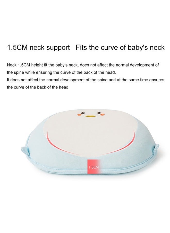 Baby Pillow - Preventing Flat Head Syndrome (Plagiocephaly) for Newborn Baby, Nursing Sleeping Cushion Toddler Infant Pillows Memory Foam Head- Shaping Pillow and Neck Support (0-24 Months)