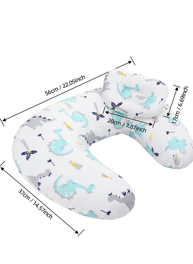 Baby Breastfeeding Nursing Pillow,Positioner,Machine Washable U Shape Nursing,Infant Support Pillow Bonus Head Positioner,Adjustable Pillow For Breastfeeding