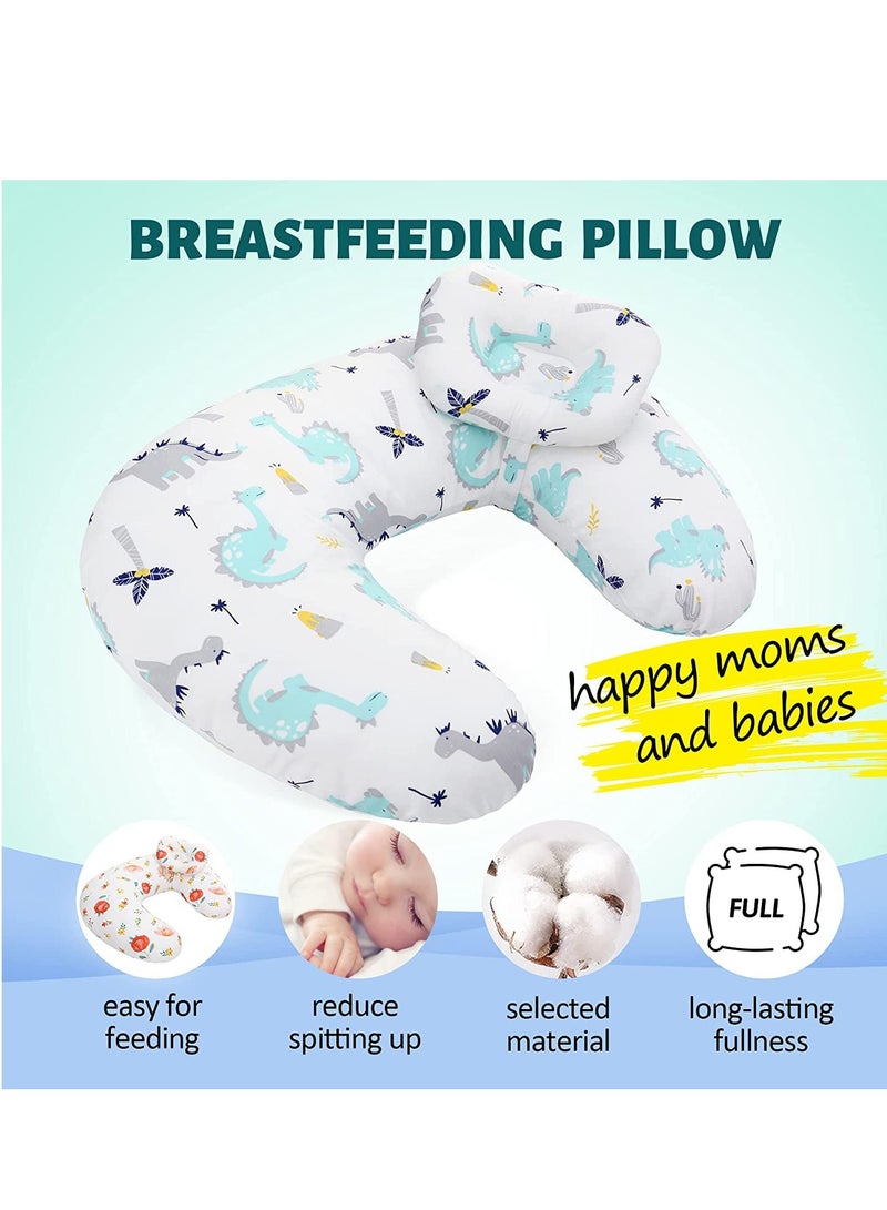 Baby Breastfeeding Nursing Pillow,Positioner,Machine Washable U Shape Nursing,Infant Support Pillow Bonus Head Positioner,Adjustable Pillow For Breastfeeding