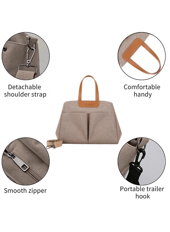 Baby Diaper Bags,Large Capacity Baby Bag for Mother,Waterproof Diaper Changing Totes,Portable Mommy Bag with Adjustable Shoulder Strap