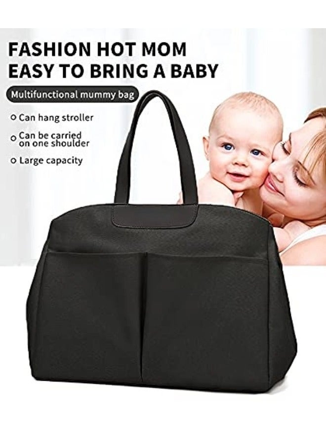 Baby Diaper Bags,Large Capacity Baby Bag for Mother,Waterproof Diaper Changing Totes,Portable Mommy Bag with Adjustable Shoulder Strap