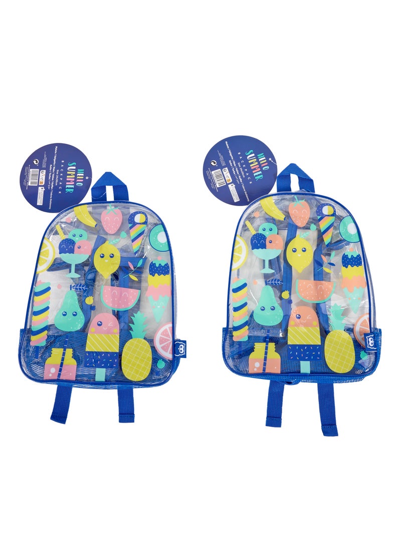 Eurekakids Kids Beach Backpack | Waterproof | Perfect for Beach and Travel | For 3Y+