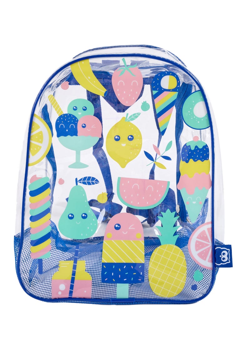 Eurekakids Kids Beach Backpack | Waterproof | Perfect for Beach and Travel | For 3Y+