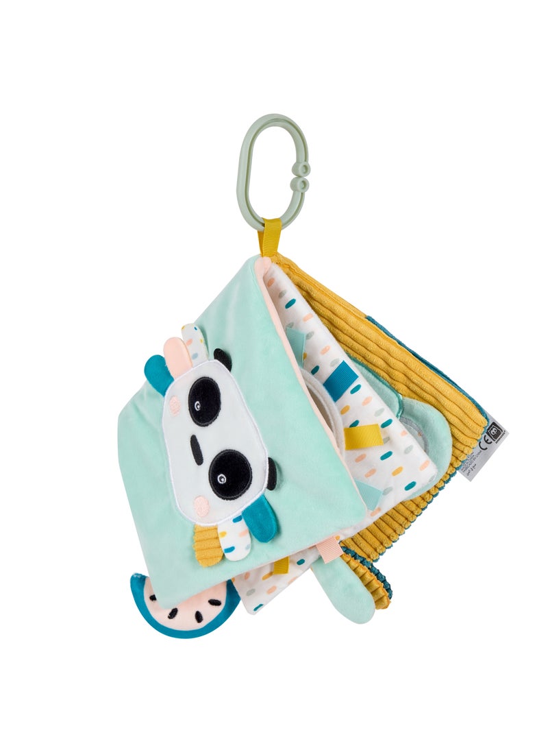 Eurekakids Cucu Activity Sensory Baby Book | Auditory stimulation, Fine Motor Skills, Imagination & Creativity | With Ring to Hang in Stroller, Car seat and High Chair| For 0M