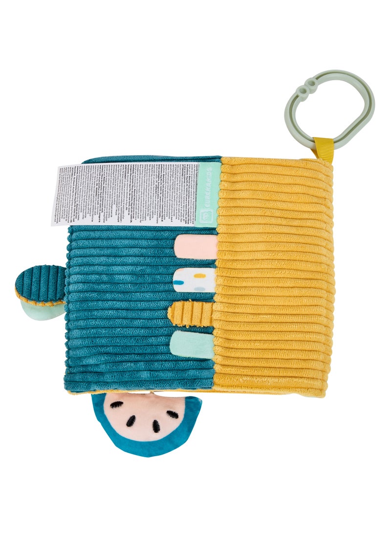 Eurekakids Cucu Activity Sensory Baby Book | Auditory stimulation, Fine Motor Skills, Imagination & Creativity | With Ring to Hang in Stroller, Car seat and High Chair| For 0M