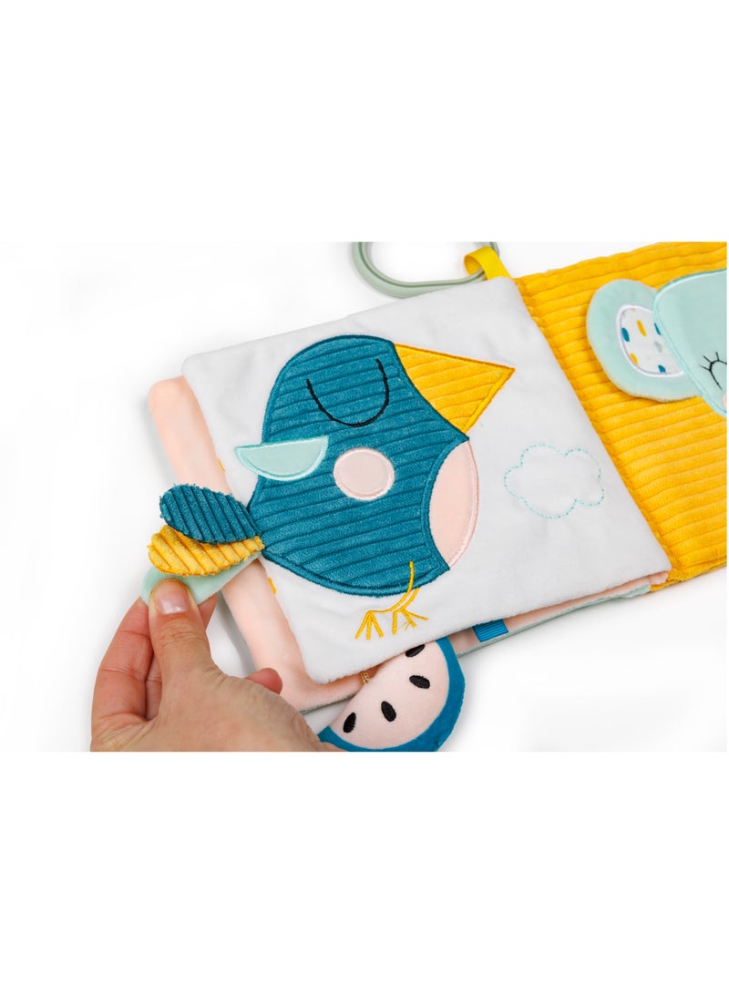 Eurekakids Cucu Activity Sensory Baby Book | Auditory stimulation, Fine Motor Skills, Imagination & Creativity | With Ring to Hang in Stroller, Car seat and High Chair| For 0M