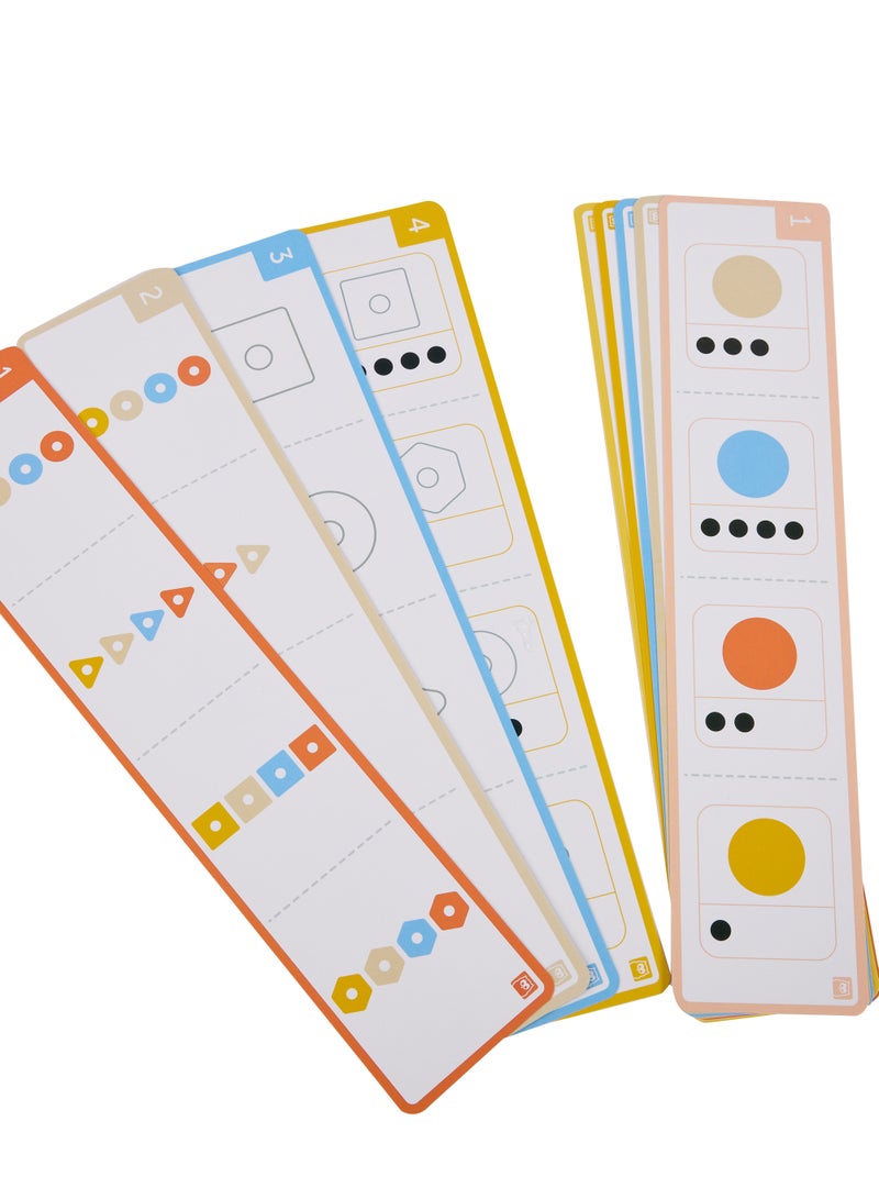 Eurekakids Geo Animals Wooden Stacking Toy with Activity Cards| Educational Montessori Toy for Toddler and Kids | Color and Shape Recognition | For 12M+