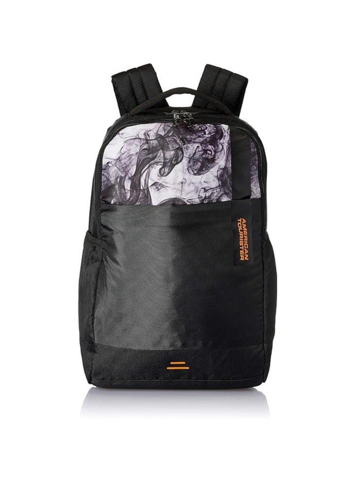 American Tourister SPIN Medium Polyester Casual Backpack | Backpack For Office College School Black