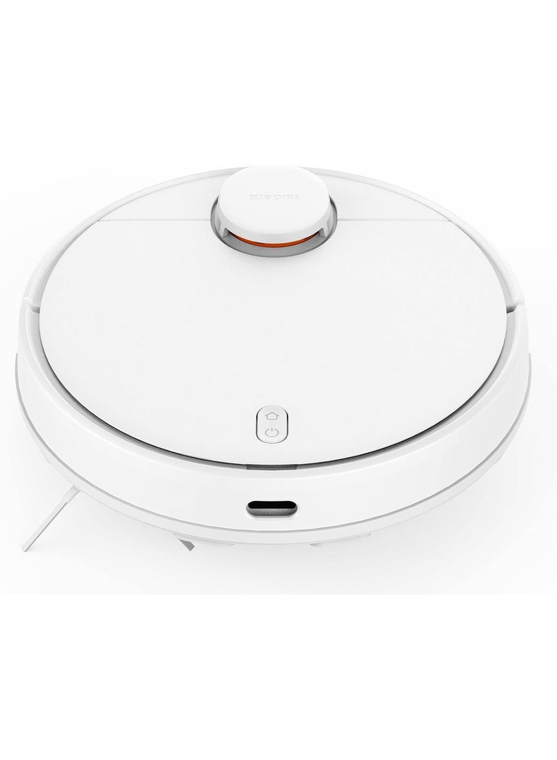 Laser Navigation System Robot Vacuum Cleaner High LDS Sensor With 360 Degree Blower Detection Range With Strong Pascal Suction Fan With Large Capacity 3200mAh White Battery 40000 mW S10 White