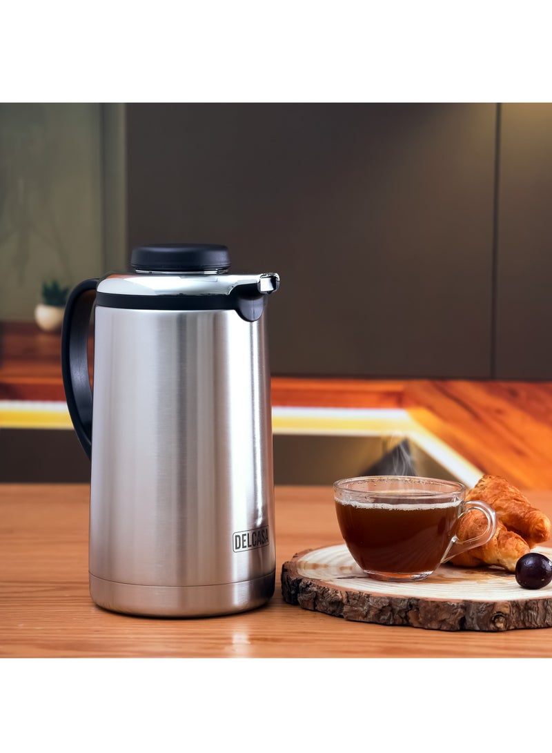 Double Wall Stainless Steel Vacuum Jug, 1300ml, DC2393