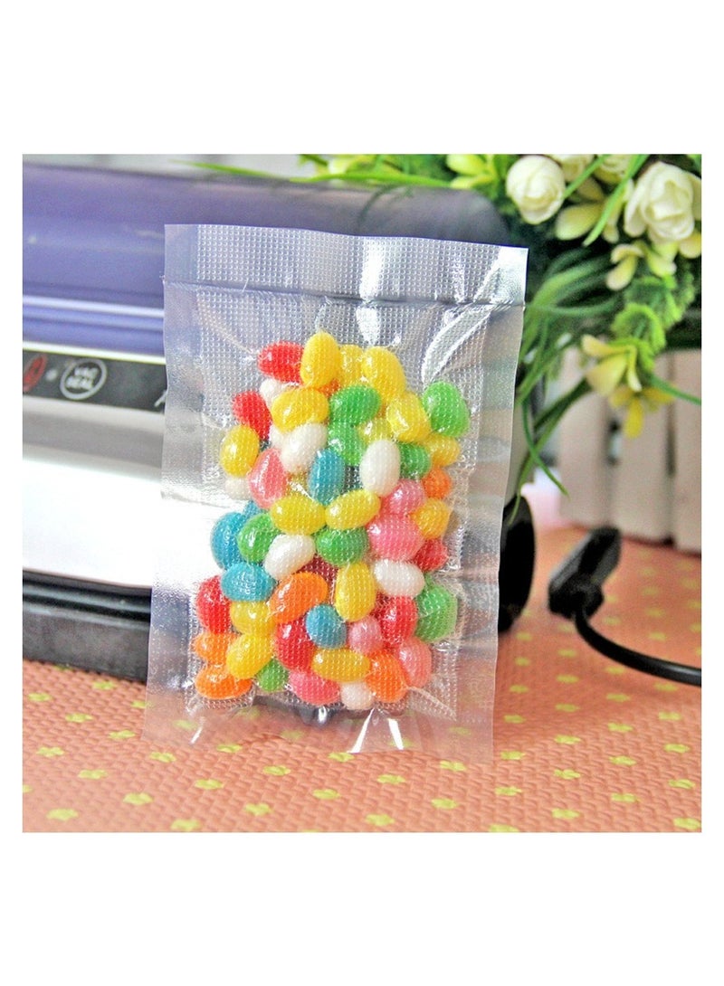 Vacuum Sealer Bags for Food Storage Clear Plastic Flat Pouches 100Pcs 5.9x9.8 Inch Dry and Moist Sealing