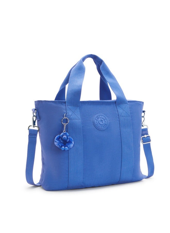 Kipling Minta L Havana Blue Large Tote Bag