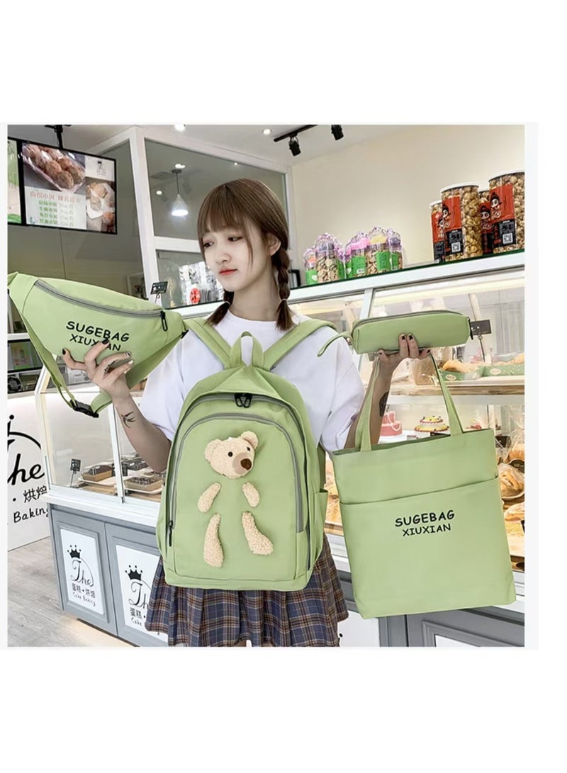 2024 New Polyester Zipper Children's Backpack Set