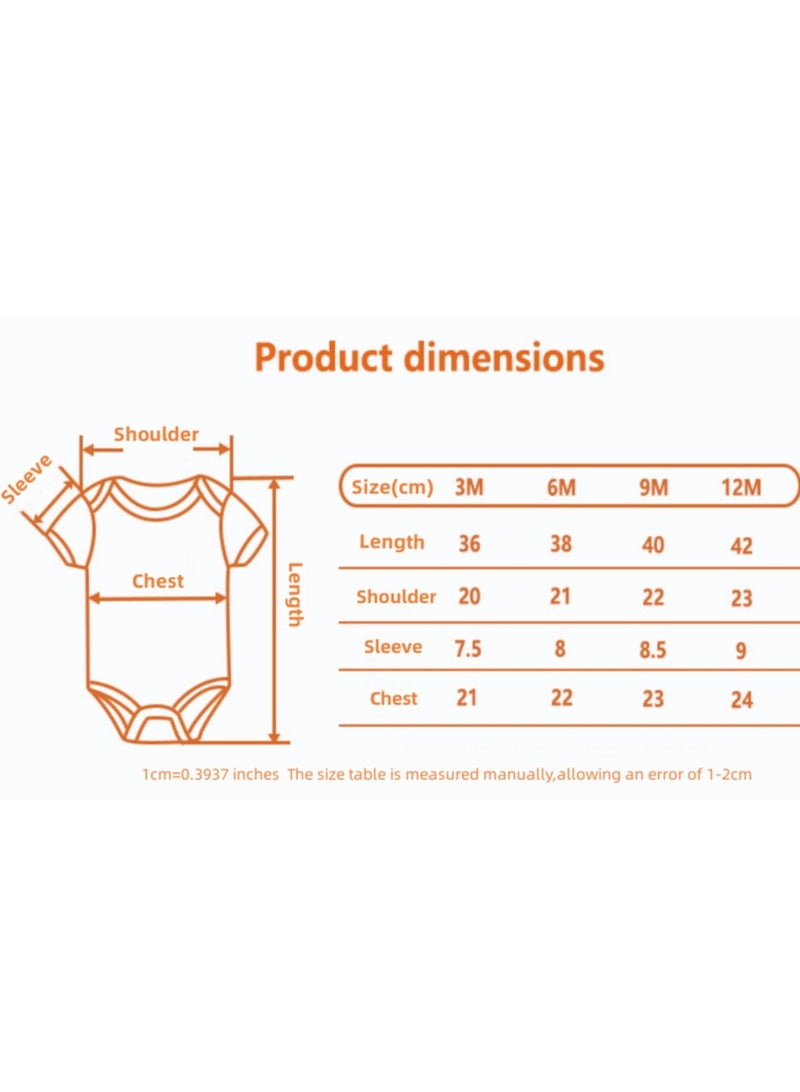 Baby Pure Cotton Jumpsuit Short-sleeved Crawling Suit Three-piece Set