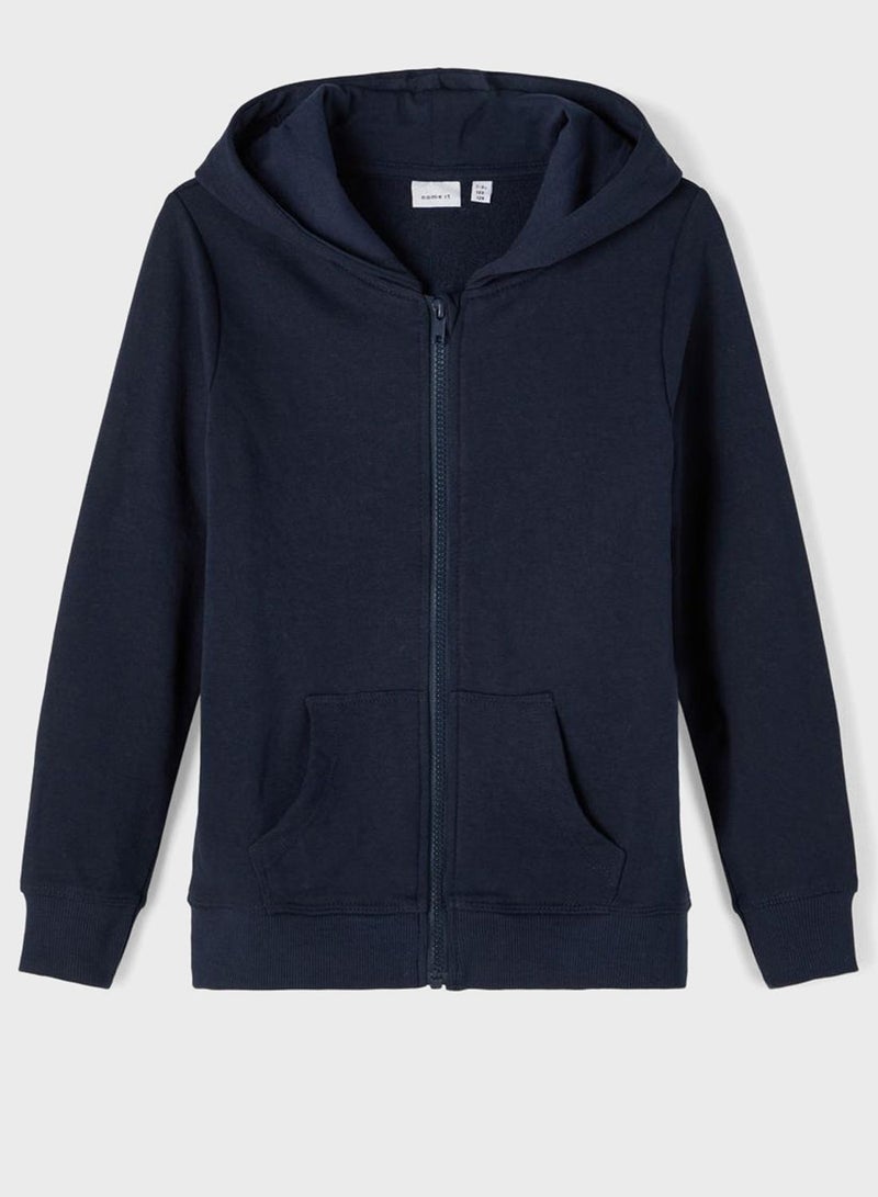 Kids Zip Through Hoodie