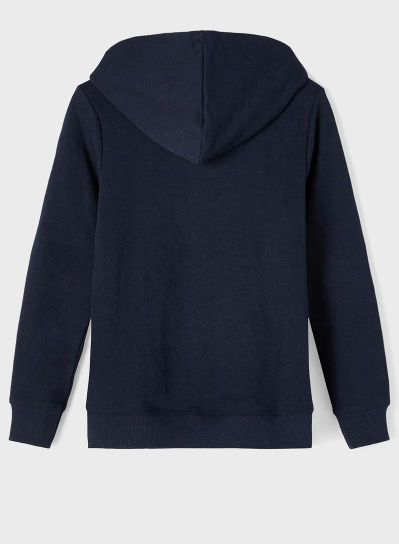 Kids Zip Through Hoodie