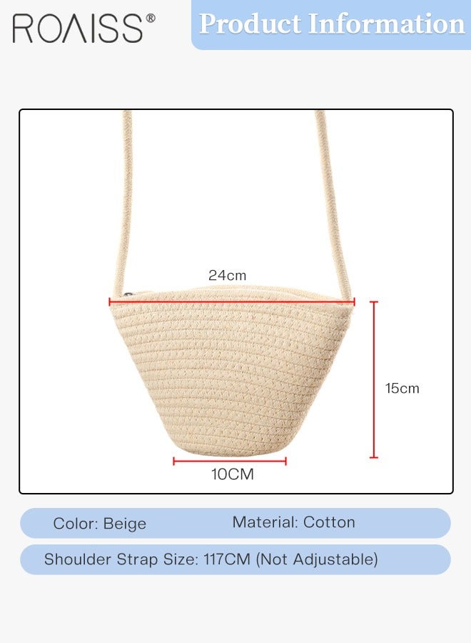 2 Pcs Straw Hat and Cotton Woven Bag Set Boho Style Bow Decor Straw Sun Hat Summer Floppy Beach Wide Brim Cap and Crossbody Vacation Beach Bag for Women