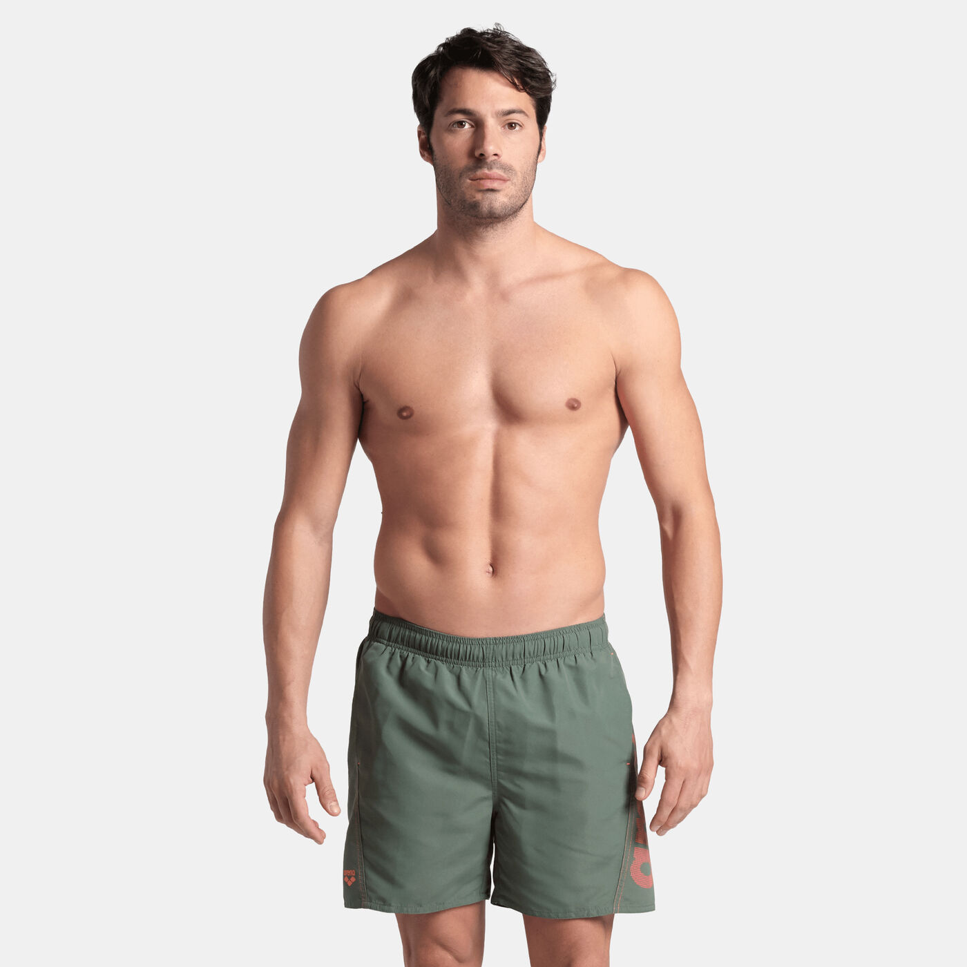 Men's Fundamentals Logo Boxer Swimming Shorts