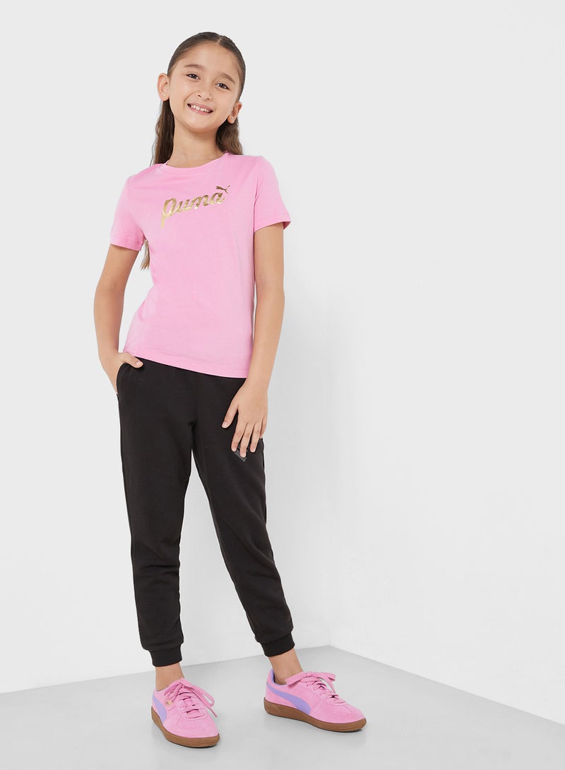 Youth Essential Script T-Shirt