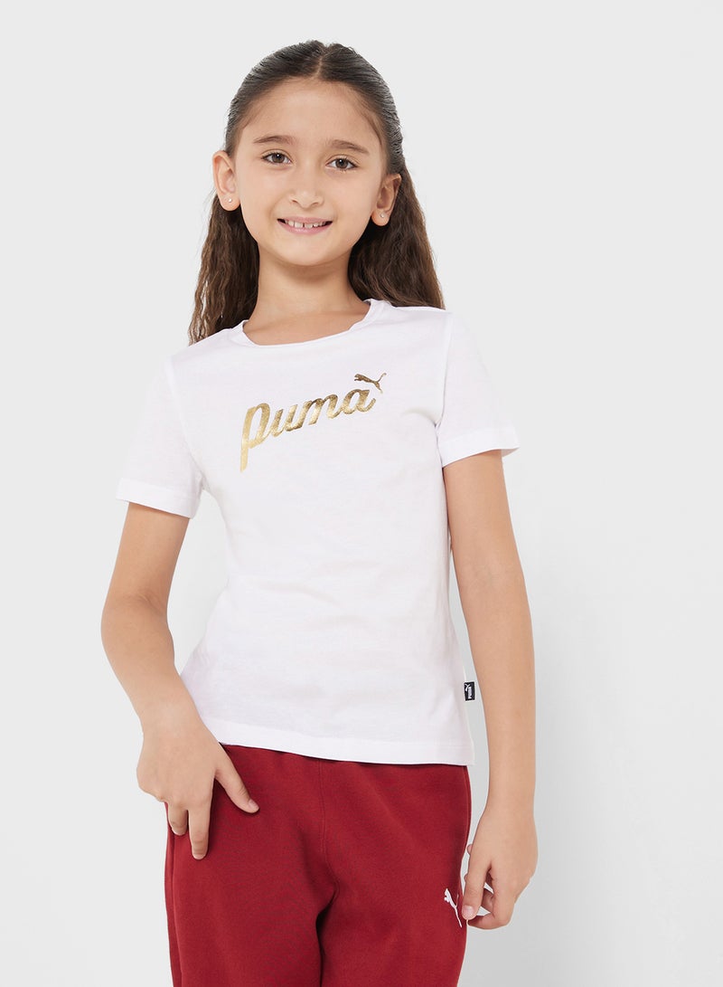 Youth Essential Script T-Shirt