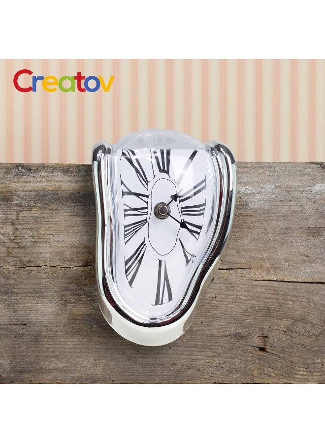 Decorative Dali Watch Melting Clock - Surrealistic Table Shelf Desk Fashion Clock Salvador Dali Inspired Funny Home Office Desks Watch Best Birthday Gift Idea For Men And Women By Creatov