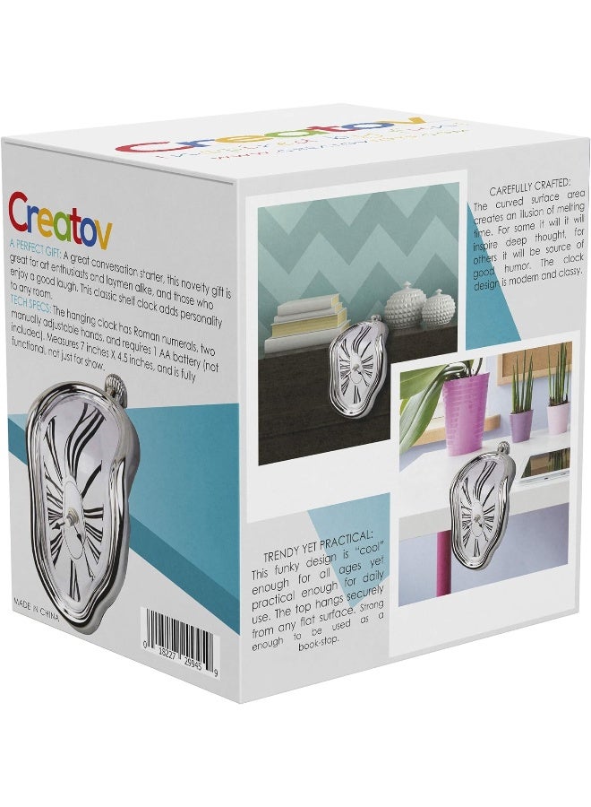 Decorative Dali Watch Melting Clock - Surrealistic Table Shelf Desk Fashion Clock Salvador Dali Inspired Funny Home Office Desks Watch Best Birthday Gift Idea For Men And Women By Creatov