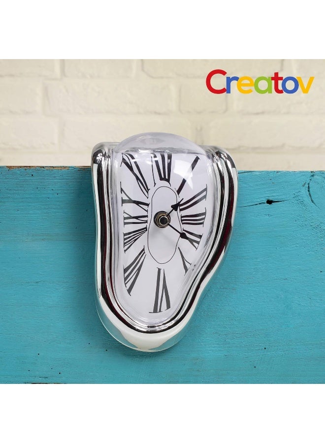 Decorative Dali Watch Melting Clock - Surrealistic Table Shelf Desk Fashion Clock Salvador Dali Inspired Funny Home Office Desks Watch Best Birthday Gift Idea For Men And Women By Creatov