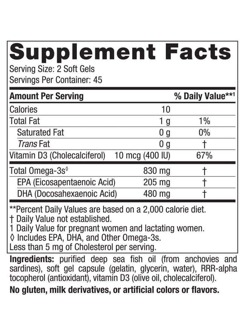 Prenatal Dha Unflavored 90 Ct 500 Mg