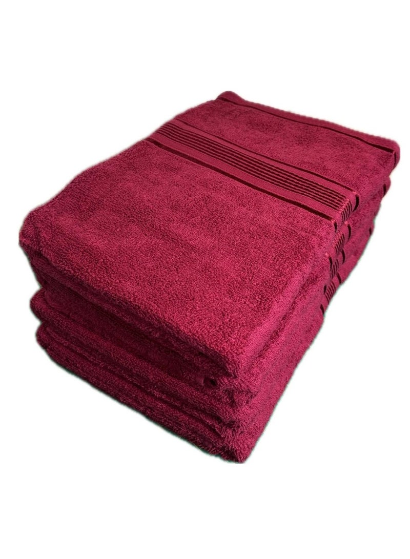 100% Cotton Ultra Soft Bath Towel Set Super Absorbent, Antibacterial Treatment, 430 GSM Terry, Large 70x140 CM