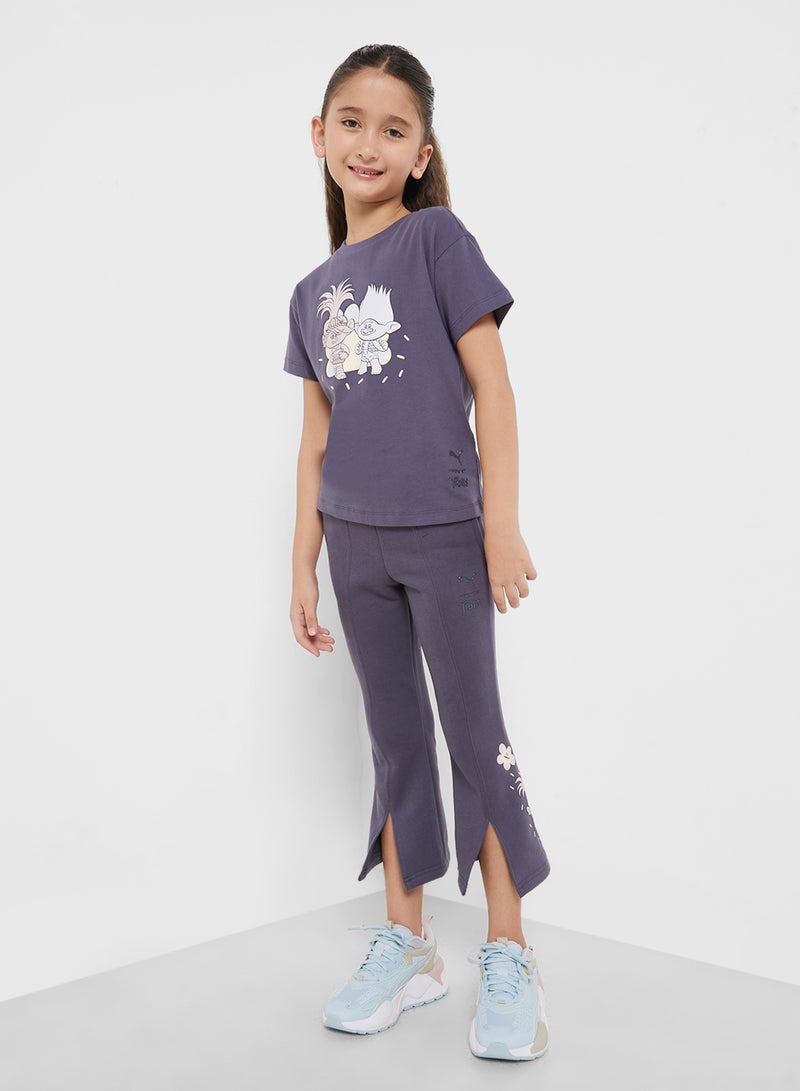 Kids Trolls Flared Sweatpants