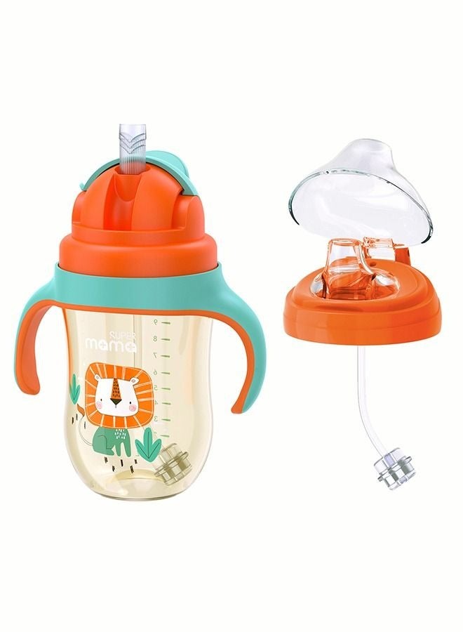 PPSU Baby Sippy Cup Boys and Girls Toddler Straw Cups Kids Water Bottle Spill Proof for School Outdoor Or Indoor BPA Free Easy To Hold 325ml