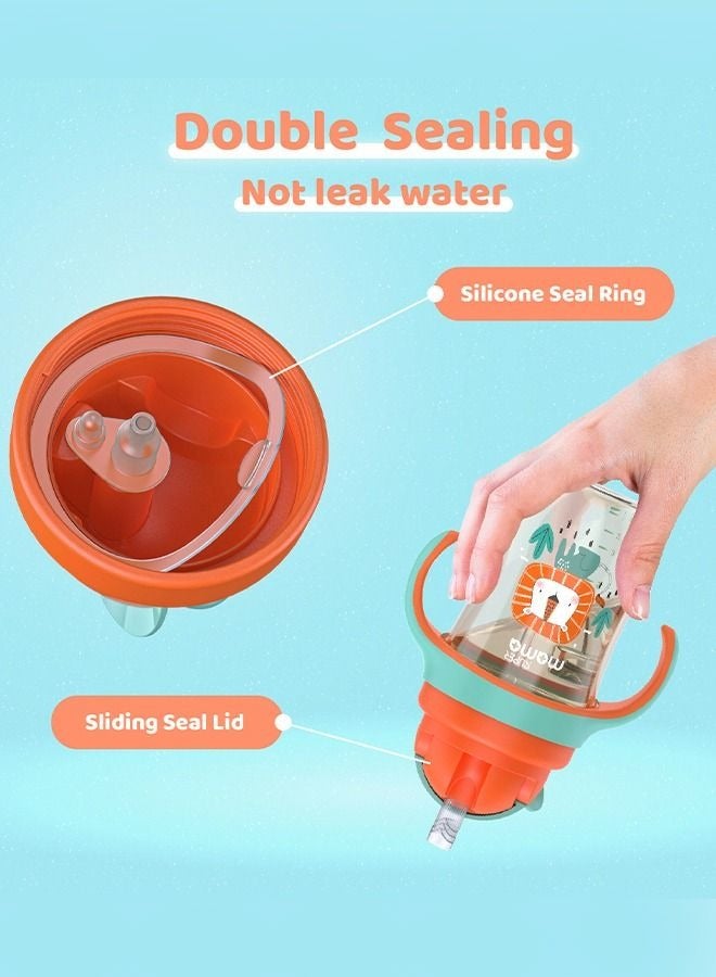 PPSU Baby Sippy Cup Boys and Girls Toddler Straw Cups Kids Water Bottle Spill Proof for School Outdoor Or Indoor BPA Free Easy To Hold 325ml